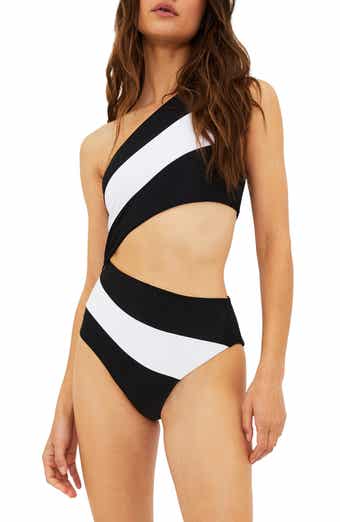 Beach Riot Joyce Cutout One-Shoulder One-Piece Swimsuit
