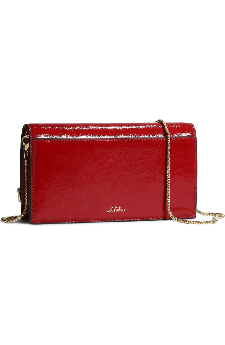Alexis Bittar Angular Leather Crossbody Bag, Alternate, color, Rouge