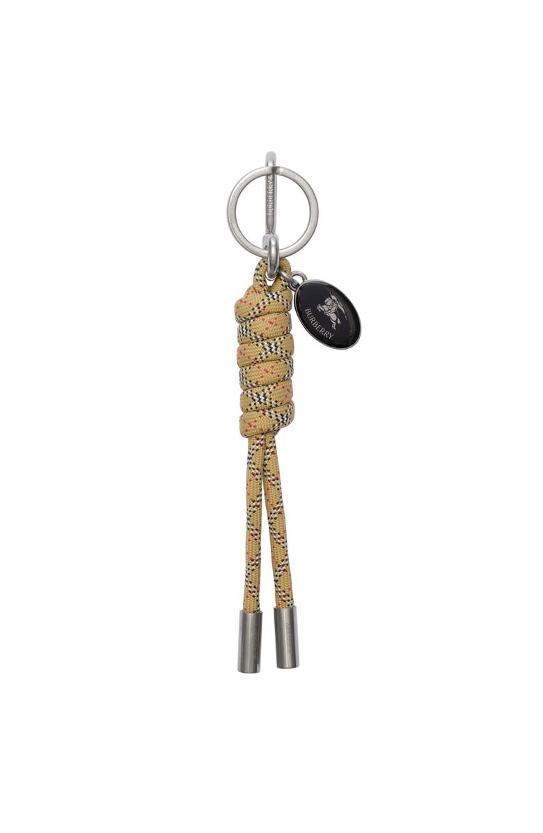 Burberry Check Charm, Main, color, Sand Beige