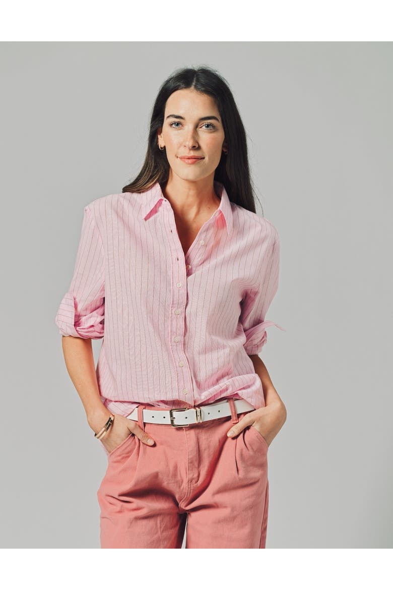 The Washed Linen Shirt, Alternate, color, Beige