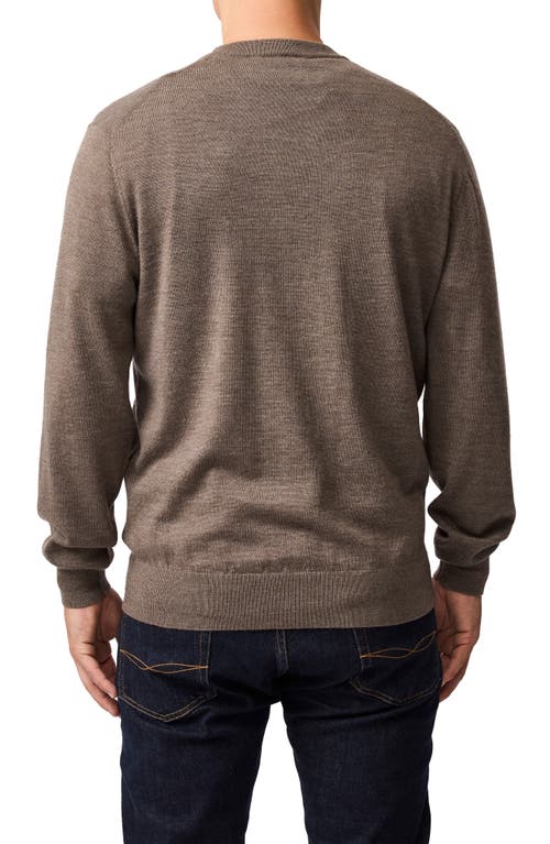 Rodd & Gunn York Bay Merino Wool Sweater In Brown