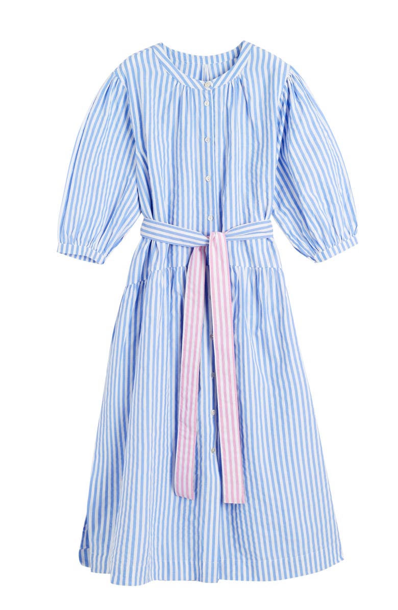 Chinti & Parker Oxford Stripe Cotton Shirt Dress, Alternate, color, Blue Stripe