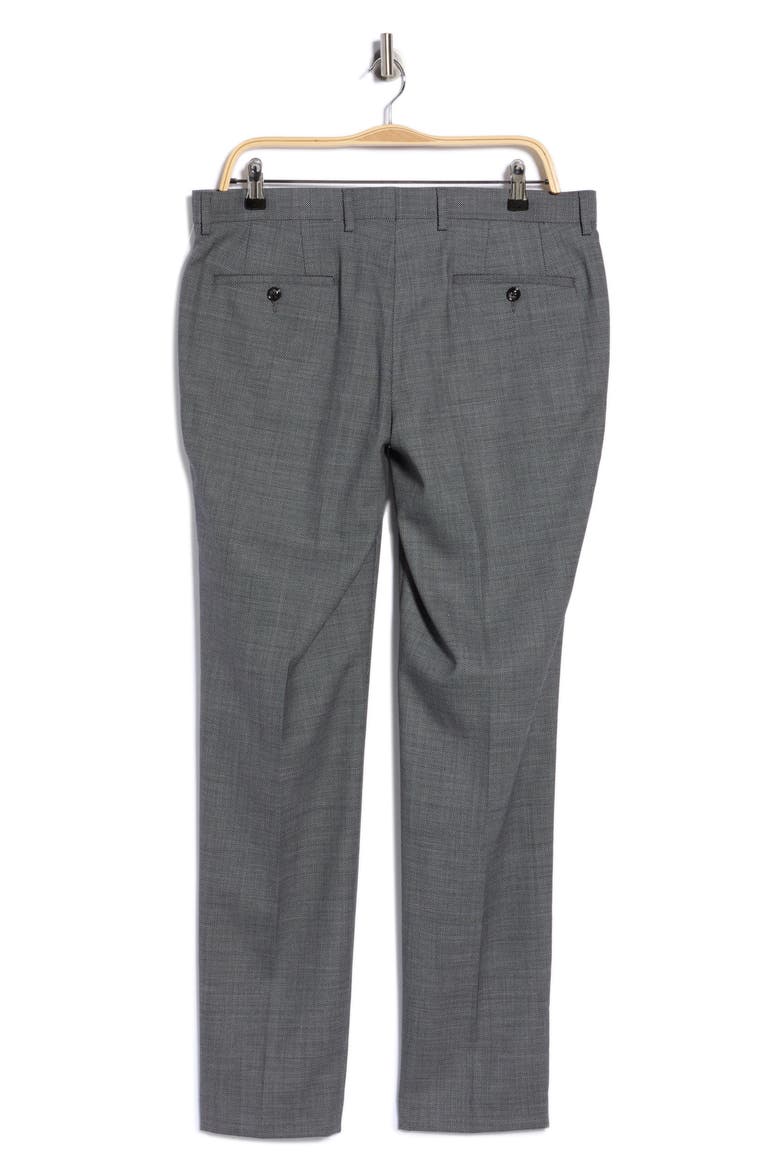 Charcoal Grey Birdseye Stretch Suit Pants, Alternate, color, CHARCOAL GREY
