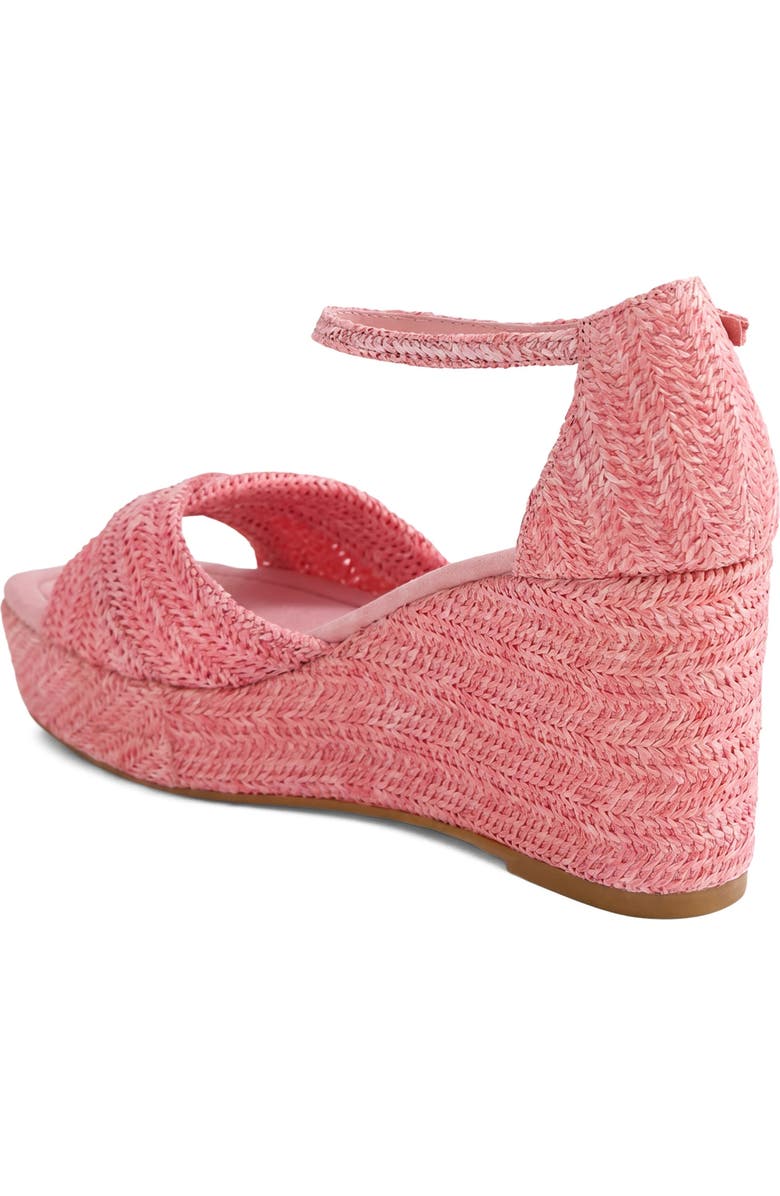 DJANGO AND JULIETTE Cotton Wedge Heel, Alternate, color, Pink Raffia