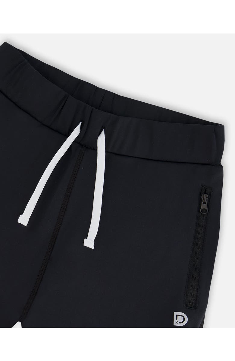 Deux par Deux Little Boy's Athletic Pants Blue And Black, Alternate, color, Blue And Black