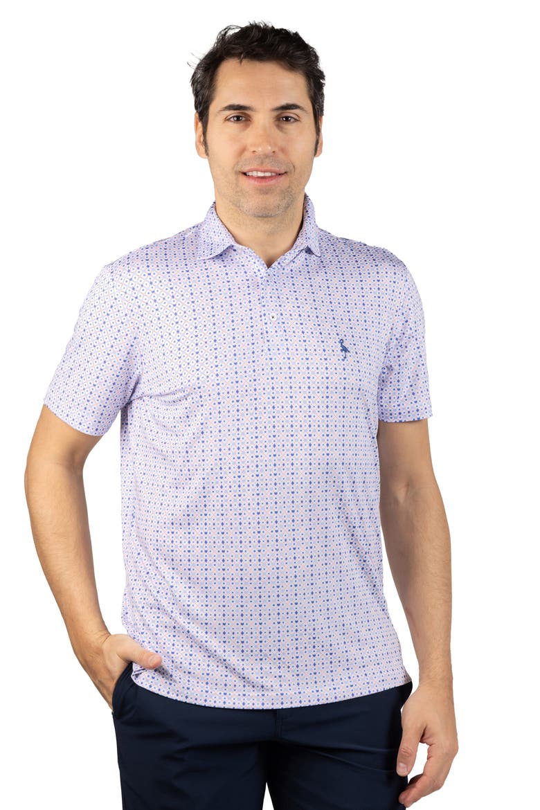 Dealer's Choice Print Performance Polo, Alternate, color, WHITE