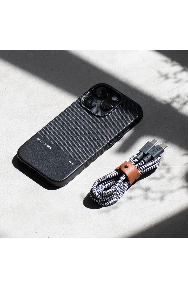 Native Union Fast GaN Charger with Cable, Alternate, color, Black