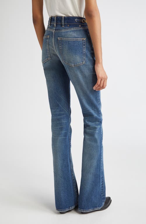 Golden Goose Journey Stretch Denim Bootcut Jeans In Blue