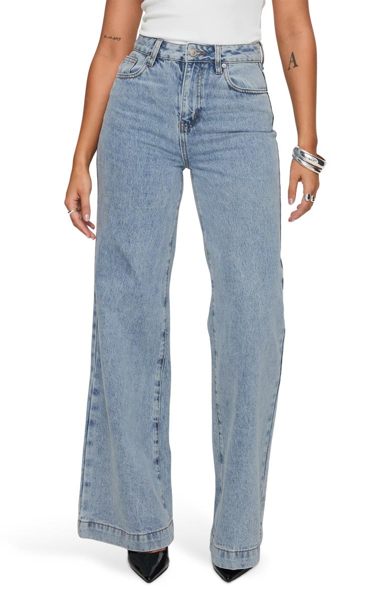 Princess Polly Goldie High Waist Wide Leg Jeans, Main, color,