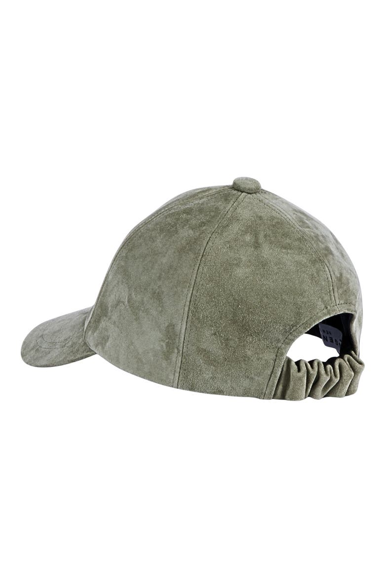 Lo Leather Baseball Cap, Alternate, color, KHAKI