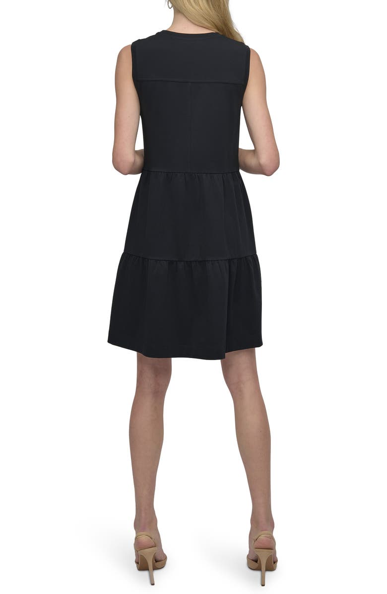 DKNY Sleeveless Stretch Cotton Dress, Alternate, color, 