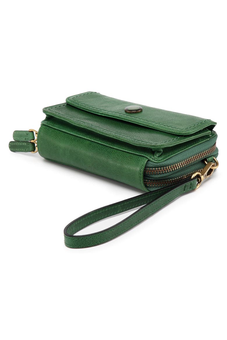 Northwood Leather Wallet on a Chain, Alternate, color, GREEN