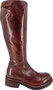 Madison Maison Leather Tall Flat Buckle Boot