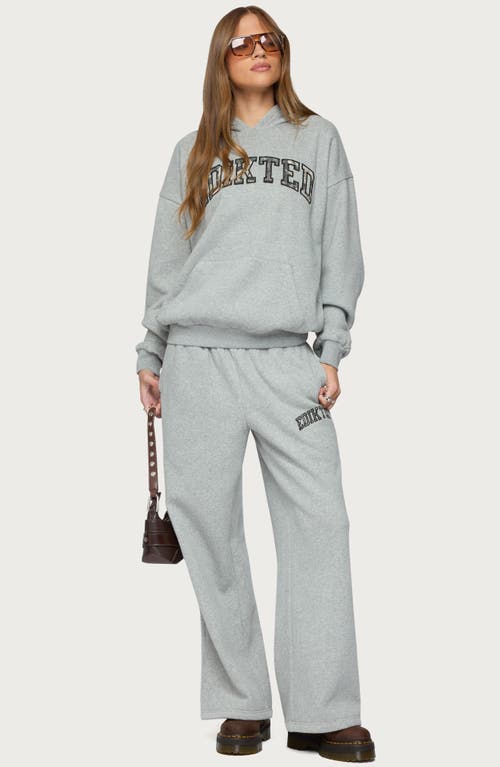 Edikted Camo Crush Oversize Hoodie In Gray