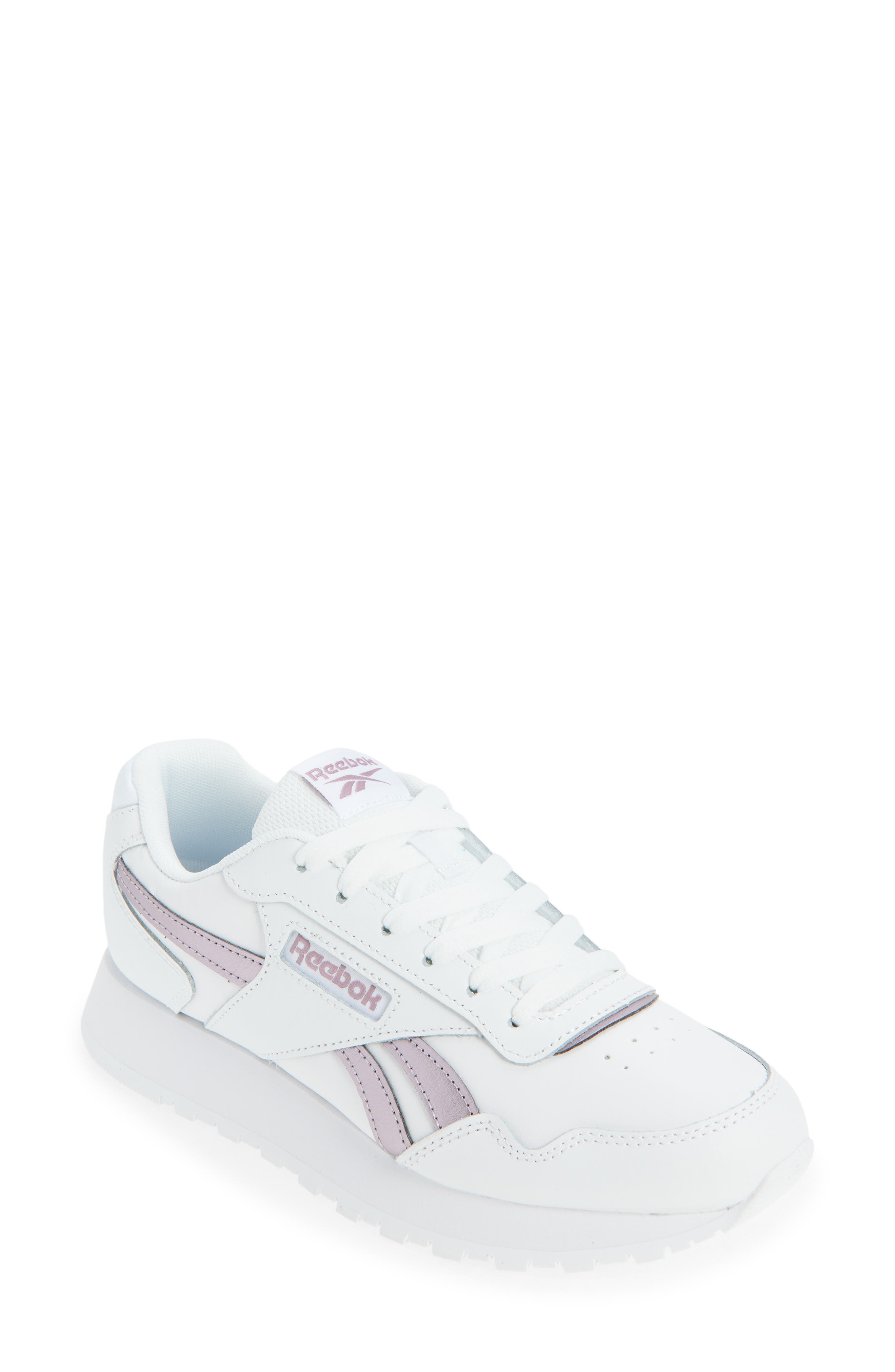 Reebok Glide Sneaker, Main, color, White White Purple