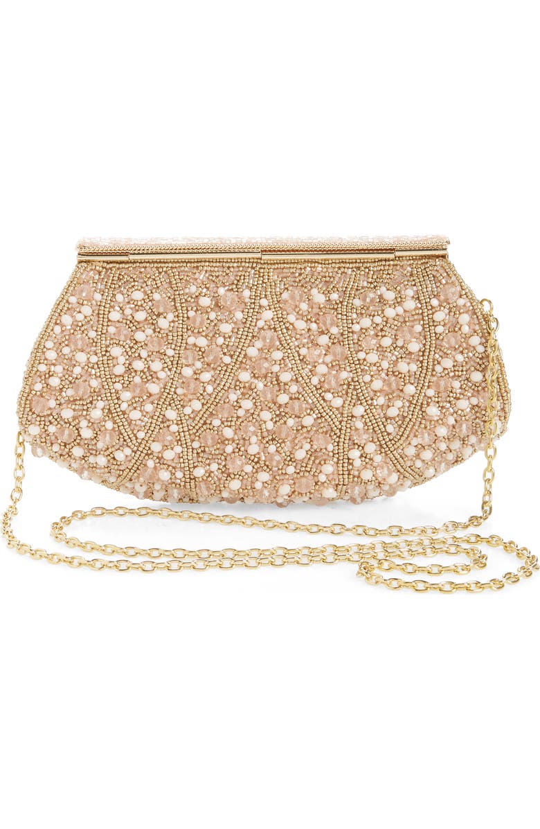 Nordstrom Rivoli Bead Embellished Clutch, Alternate, color,