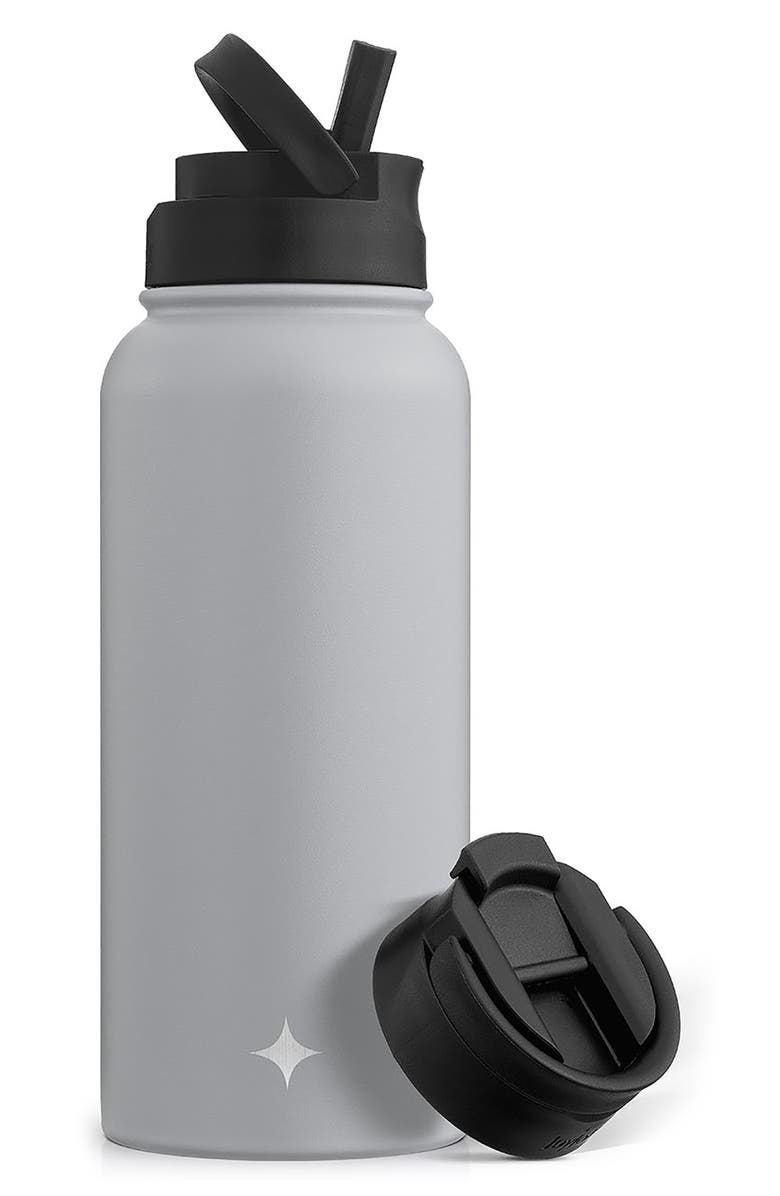 JoyJolt Stainless Steel Water Bottle - 32 oz., Main, color, Grey