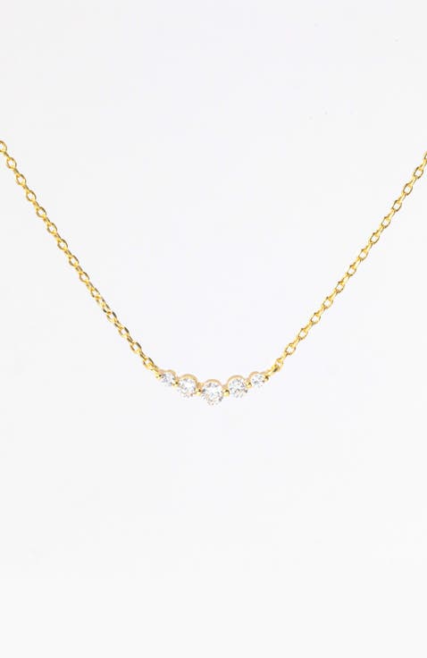 Mini Arc Diamond Necklace