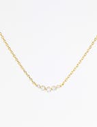 Mint & Lily Mini Arc Diamond Necklace