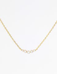 Mint & Lily Mini Arc Diamond Necklace