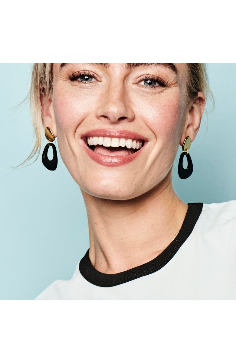 Toolally Pebble Drop Earrings - Black, Alternate, color, Black