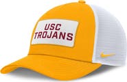 Nike Men's Nike Gold/White USC Trojans 2025 On-Field Rise Patch Trucker Adjustable Hat