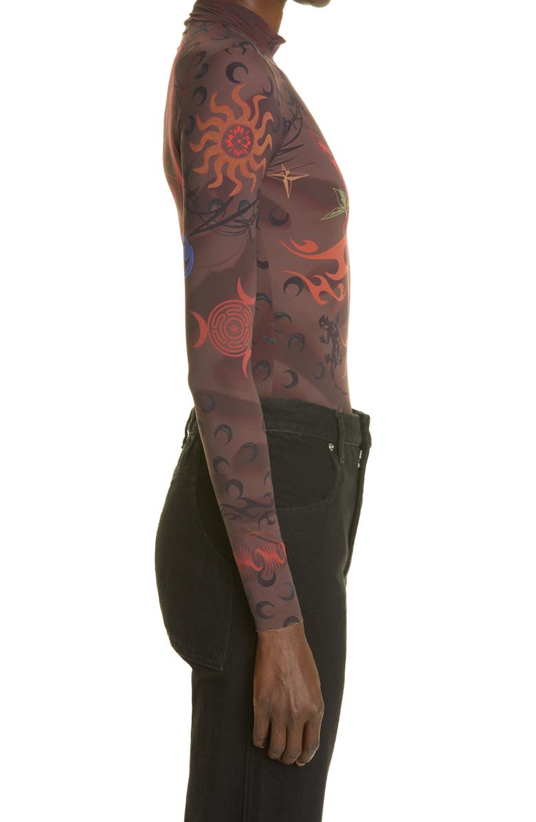 Marine Serre Tattoo Second Skin Top, Alternate, color,