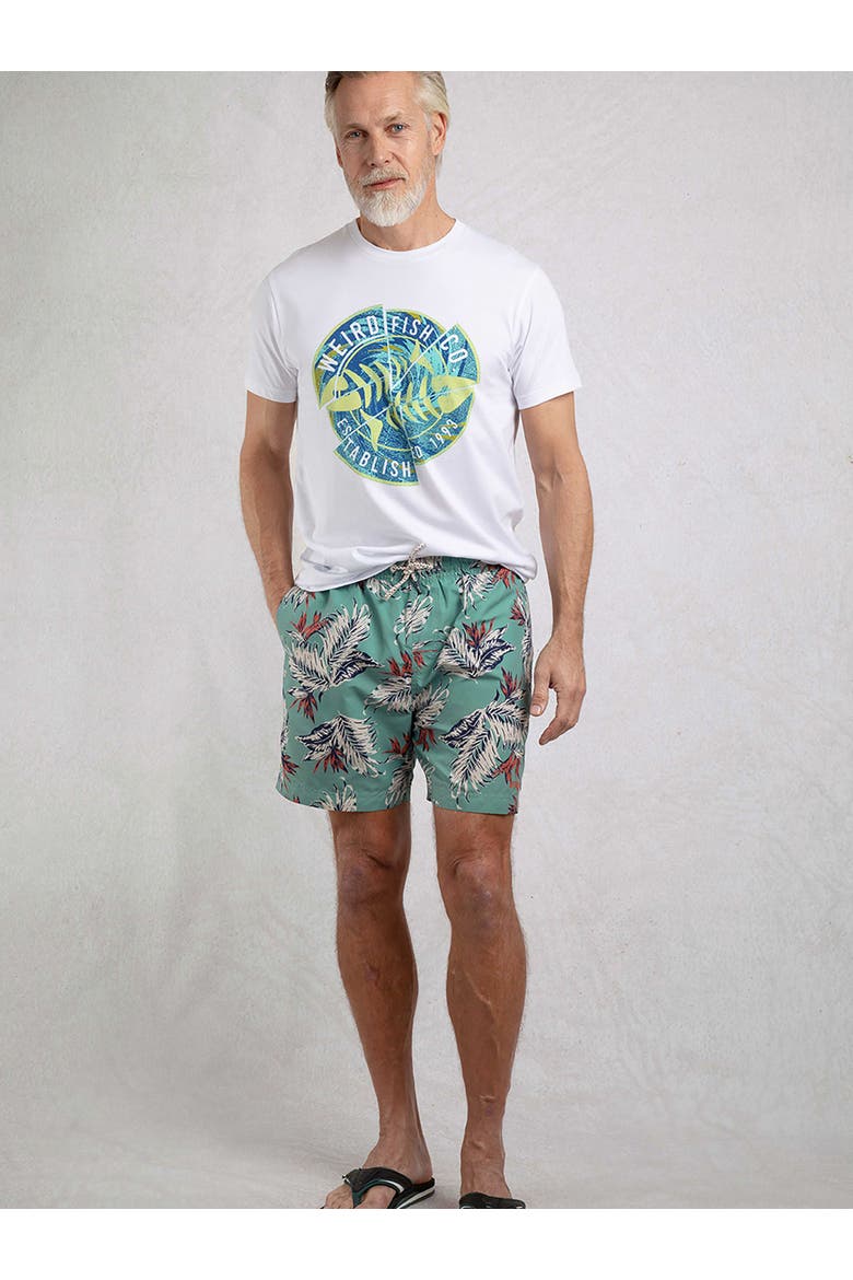 Belukha Printed Swim Shorts, Alternate, color, Mineral Blue