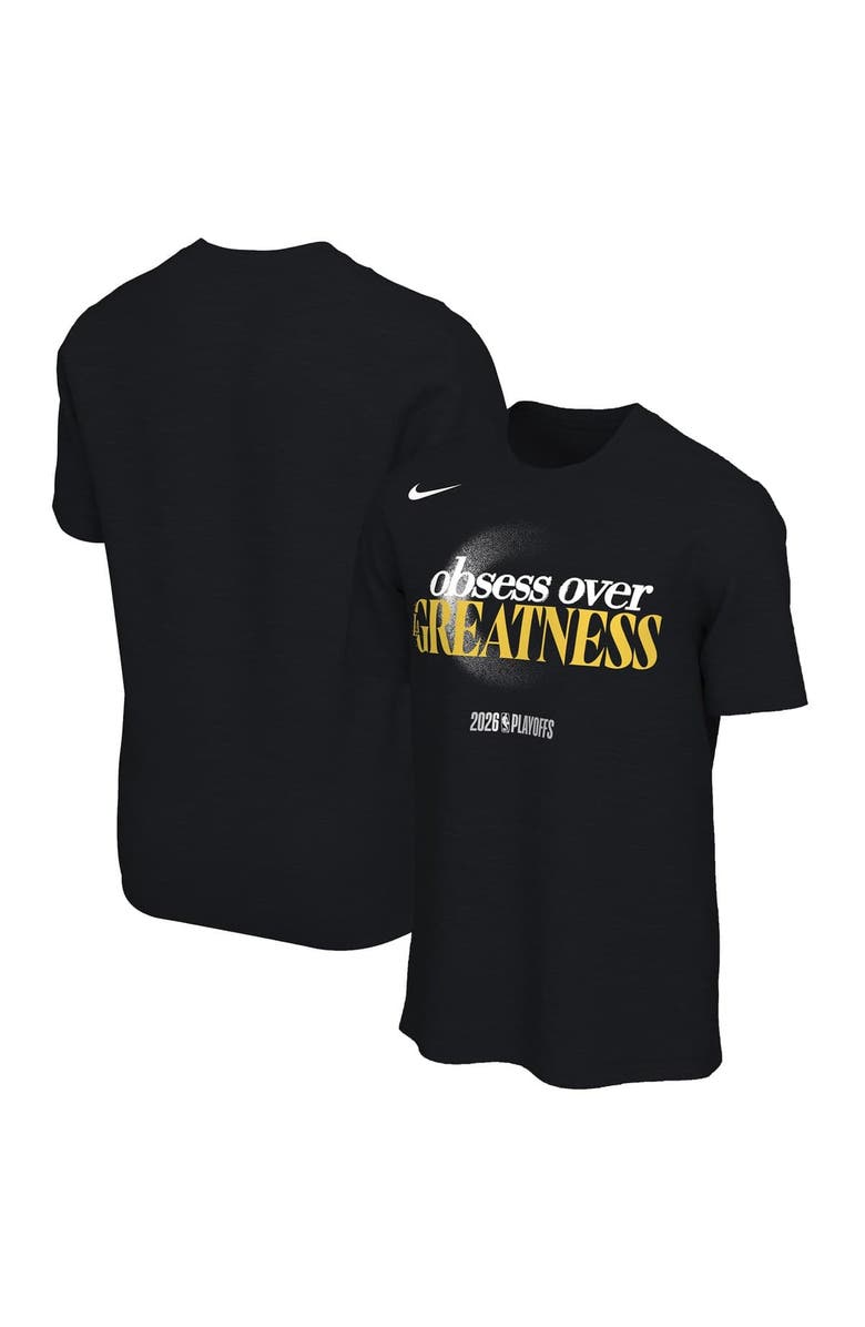 Nike Unisex Nike Black Los Angeles Lakers 2026 NBA Playoffs Mantra T-Shirt, Main, color, Black