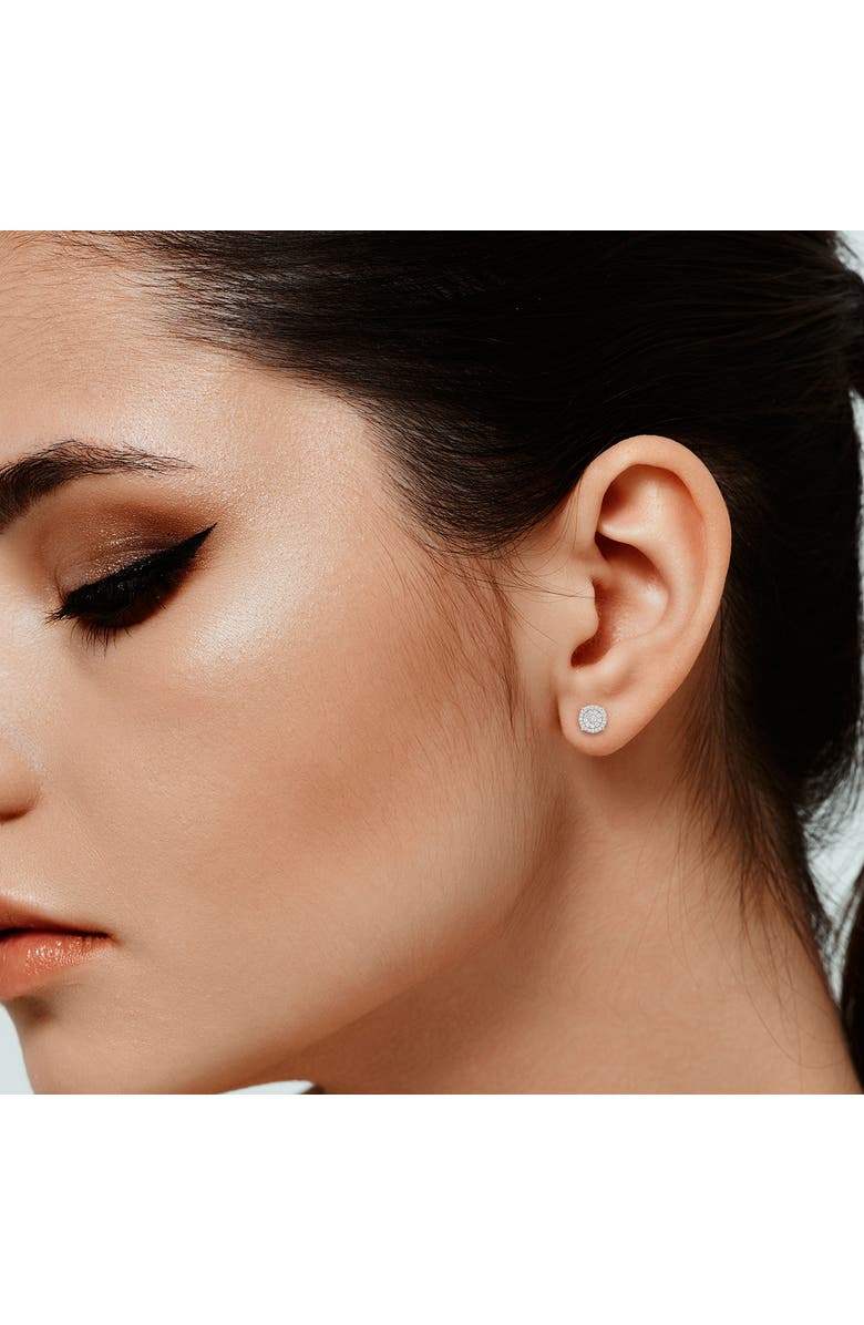 LuvMyJewelry Circle Entwine 14K Yellow Gold Diamond Earrings - 0.81ct., Alternate, color, 14K Yellow Gold