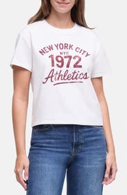 Wildfox Jamie Crop Graphic T-Shirt
