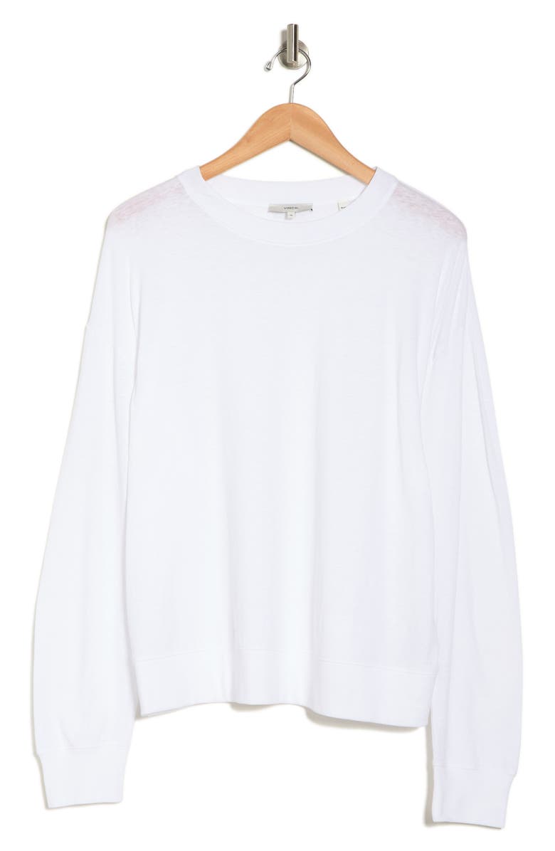 Vince Cotton & Linen Sweatshirt, Alternate, color, 