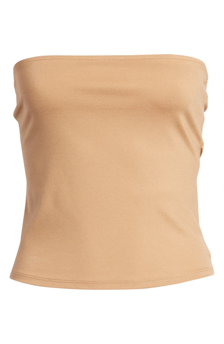 Open Edit Jersey Tube Top, Alternate, color, Tan Smoke