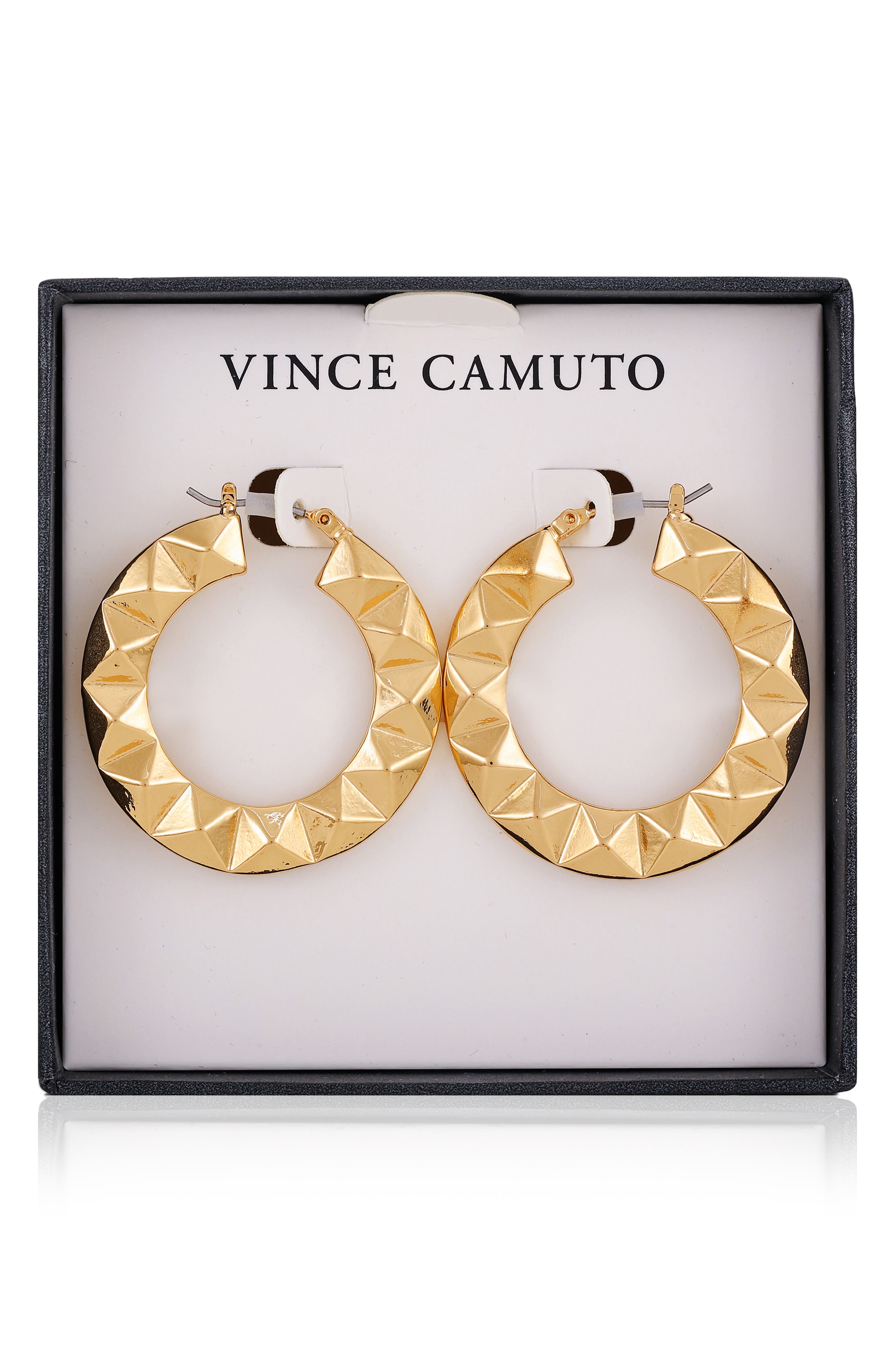 Vince Camuto Studded Hoop Earrings