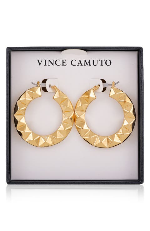 Studded Hoop Earrings