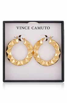 Vince Camuto Studded Hoop Earrings