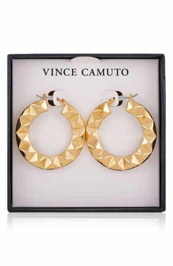 Vince Camuto Studded Hoop Earrings