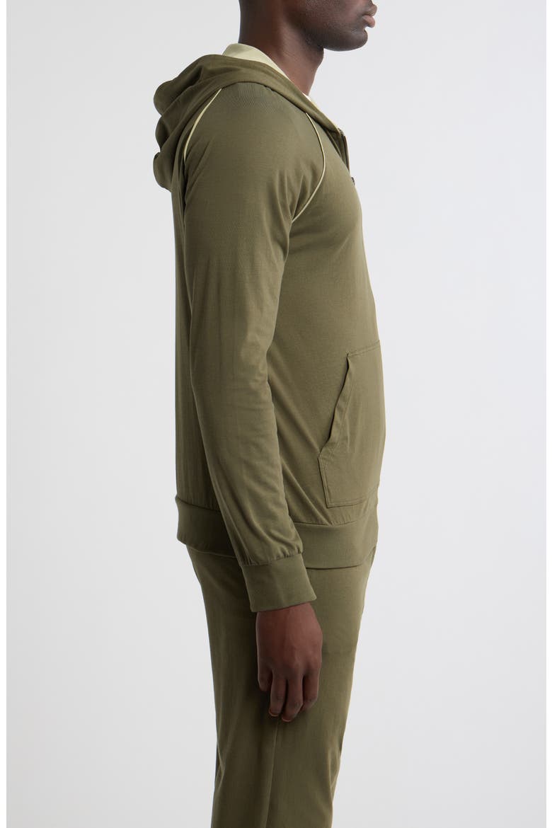 Mix Match Hooded Zip Jacket, Alternate, color, OPEN GREEN