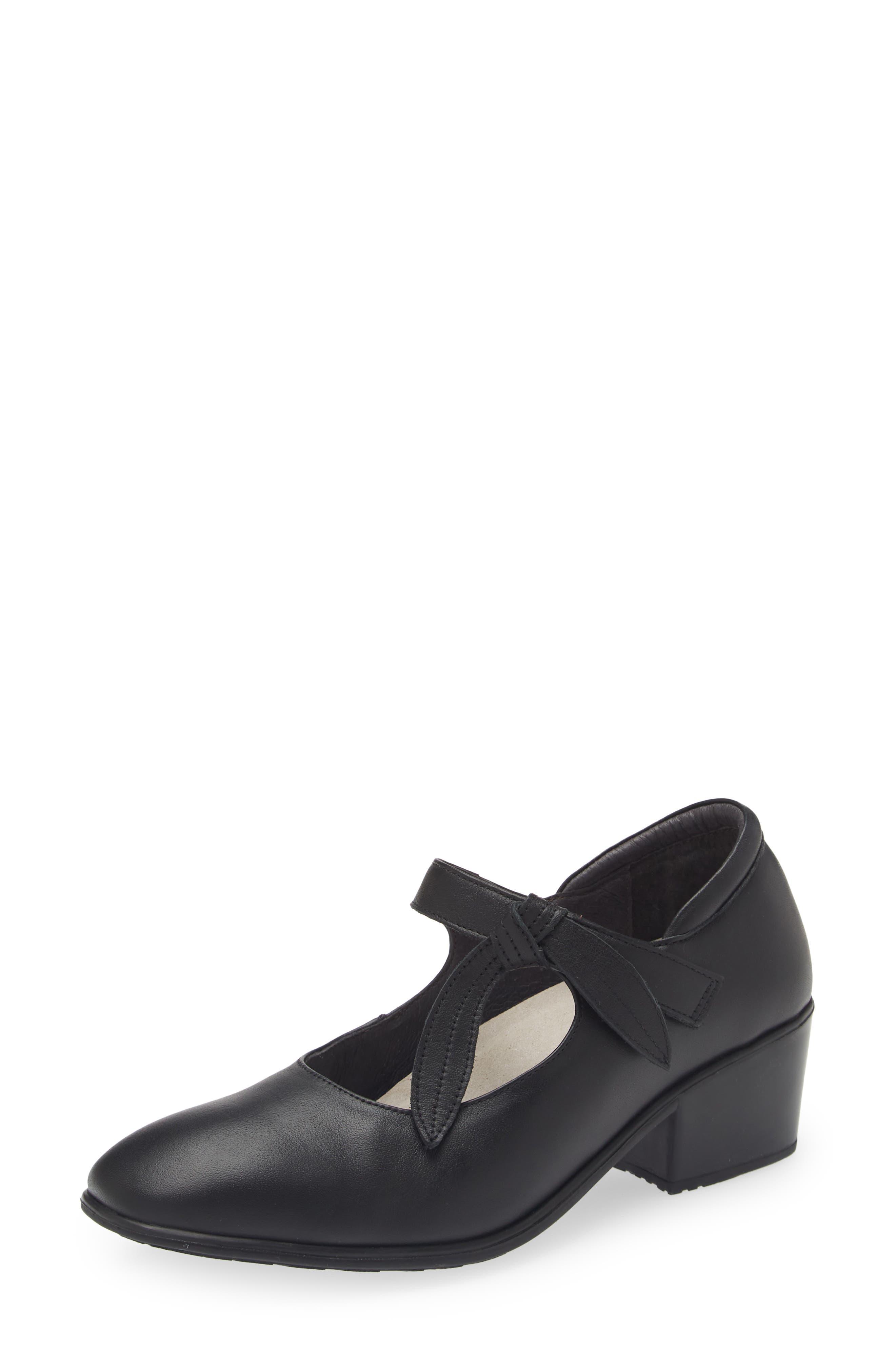 Naot Nobility Mary Jane Pump, Main, color, Jet Black Leather