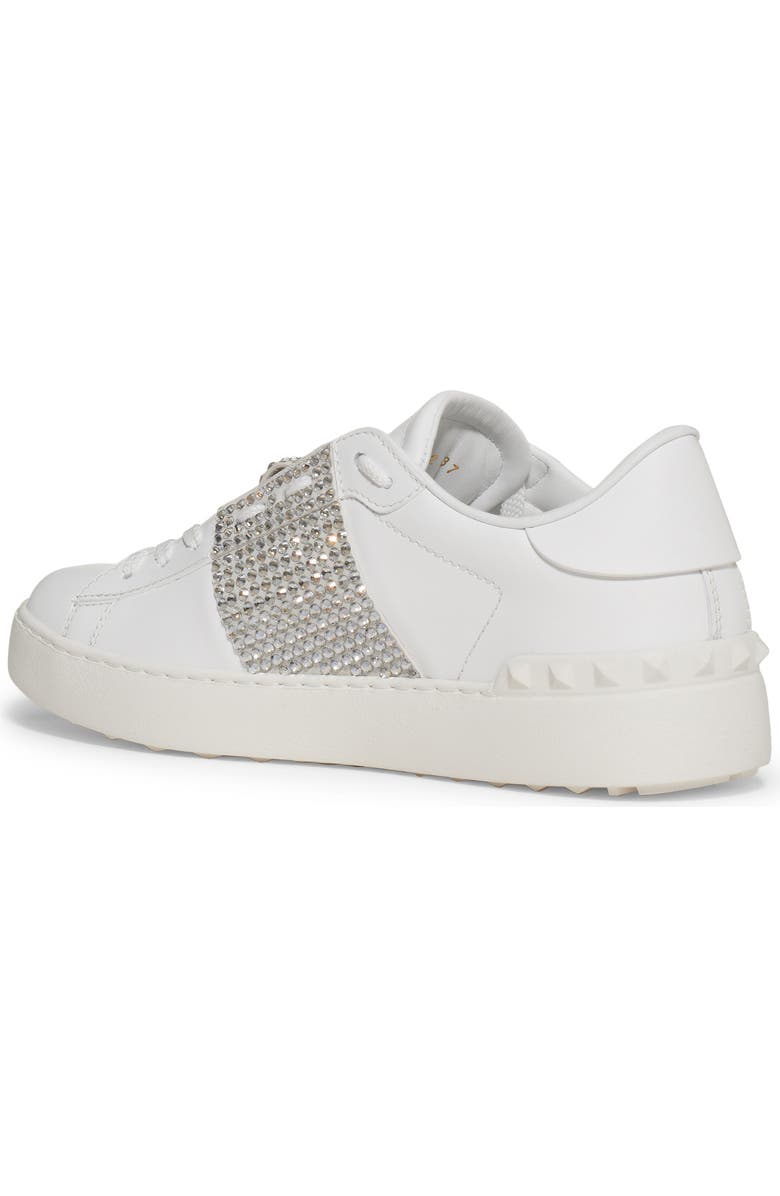 Valentino Garavani Rockstud Crystal Embellished Low Top Sneaker, Alternate, color,