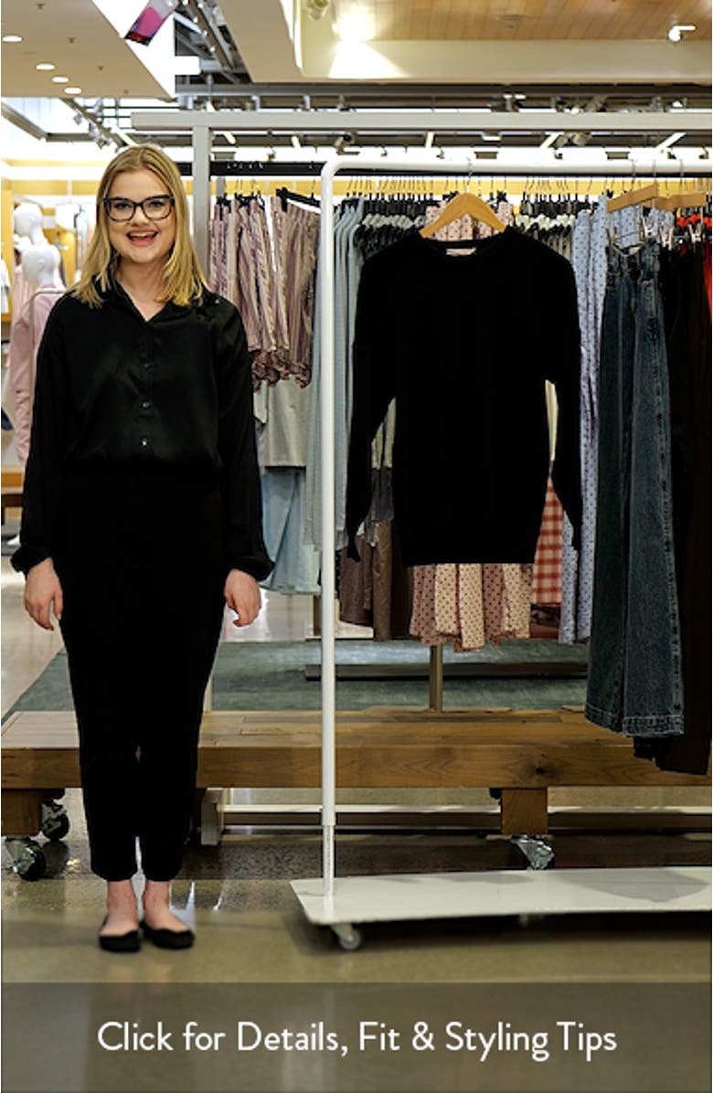 Cotton & Cashmere Crewneck Pajama Top, sales video thumbnail