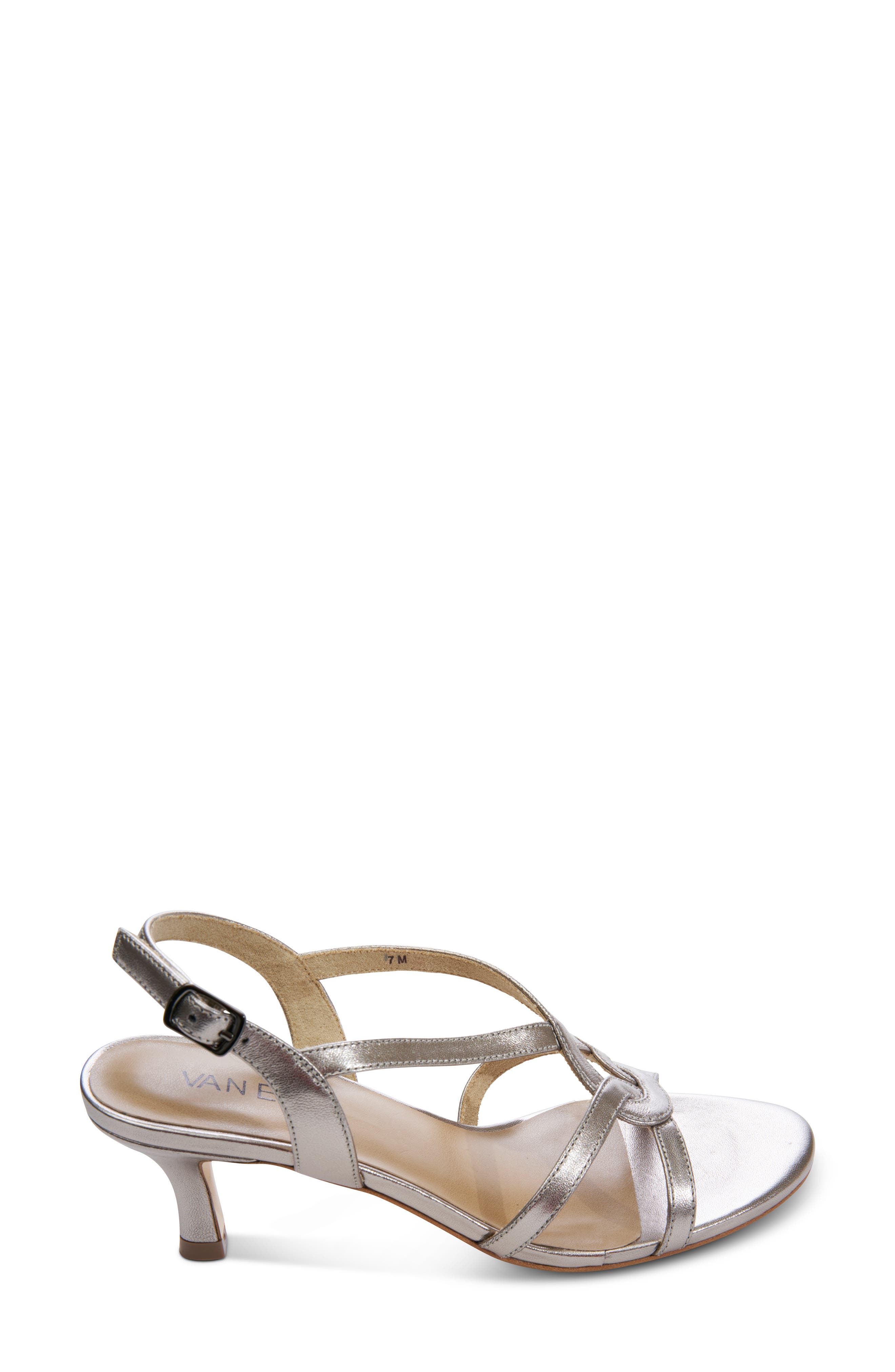 VANELi Monde Strappy Sandal, Alternate, color, Pewter