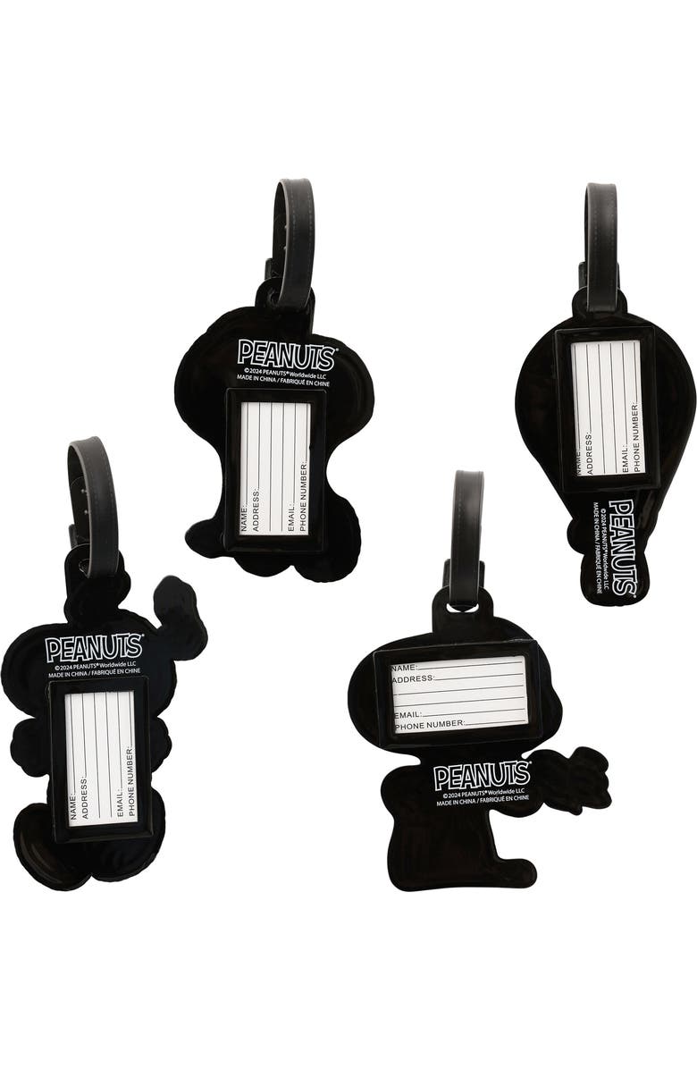 PEANUTS Snoopy and Woodstock Luggage Tag - Set of 4, Alternate, color, Multicolor