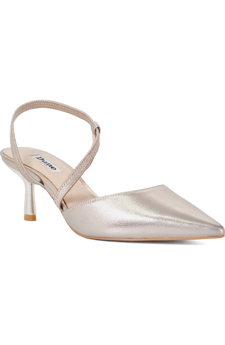 Dune London Citrus Pointed Toe Pump, Main, color, Gold