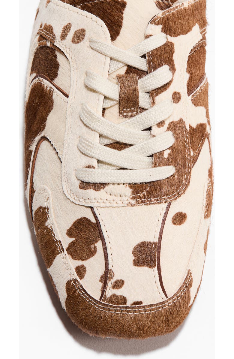 H&M Trainer-style Leather Mules, Alternate, color, Brown/Cowhide Print