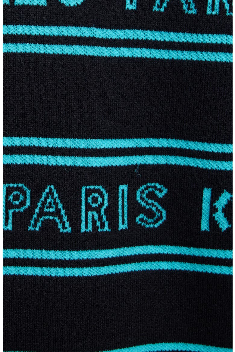 Logo Intarsia Crewneck Sweater, Alternate, color, BLACK