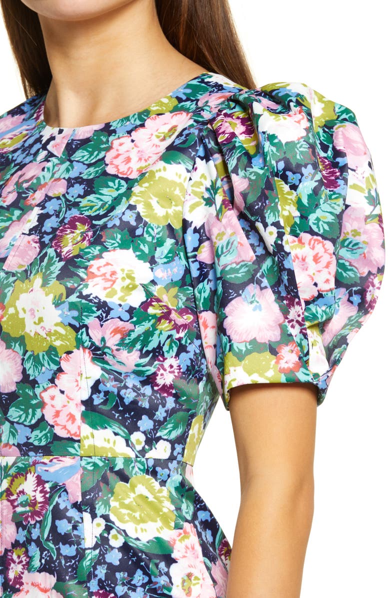 Endless Rose Floral Puff Sleeve Minidress, Alternate, color,