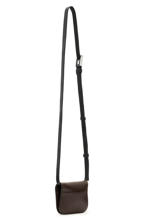 Allsaints Small Maeve Leather Crossbody Card Holder