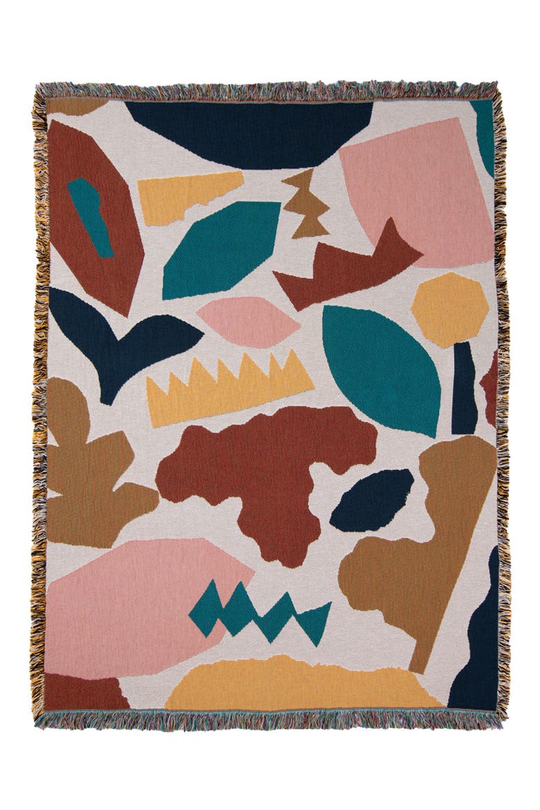Maple Woven Throw Blanket, Main, color, MULTI