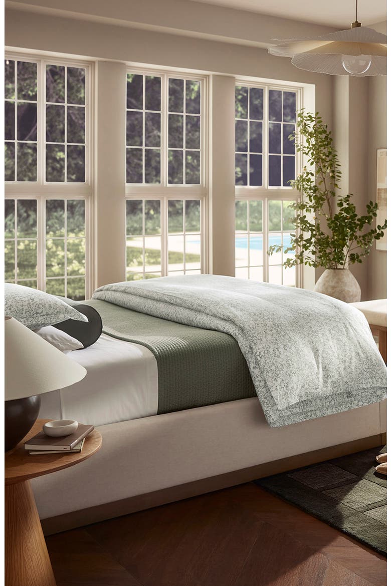 Signature Texture Stitch Organic Cotton Sham, Alternate, color, SAGELEAF